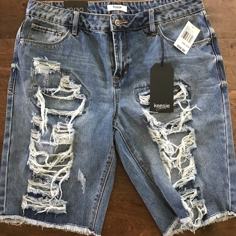 New Fringe Denim shorts